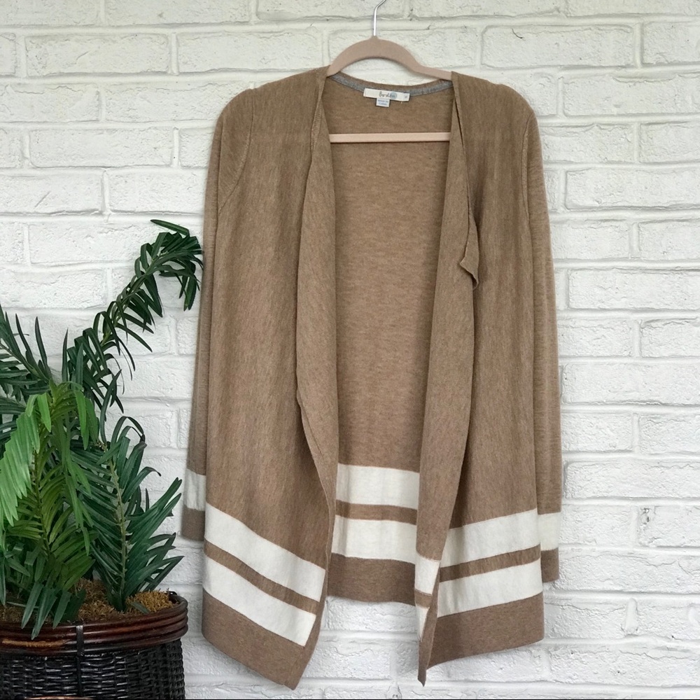 Boden Tan and Cream Cardigan